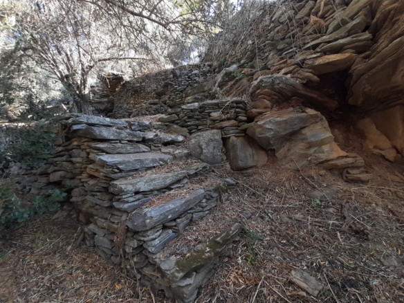 Χώρα Άνδρου-Λιβάδια. Μονοκατοικία 225 m2 σε περιβόλι 4.188 m2 με νερό.
