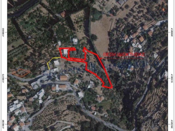 Χώρα Άνδρου-Λιβάδια. Μονοκατοικία 225 m2 σε περιβόλι 4.188 m2 με νερό.
