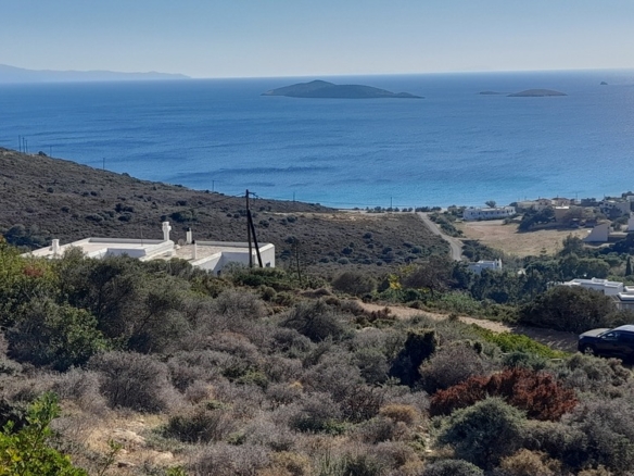 Γαύριο-Κυπρί. 16.600 m2 με 94 m2 παλιό κτίσμα με καταπληκτική θέα και αλώνι.
