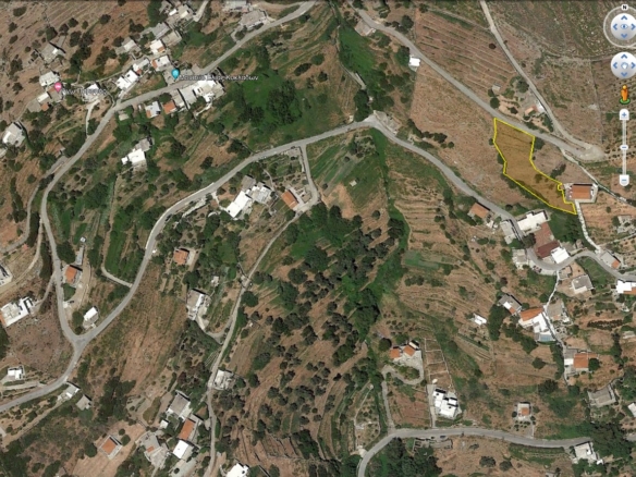 Buildable Plot 1954 sq.m with irrigation water and Panoramic Sea View in Ano Pitrofos!