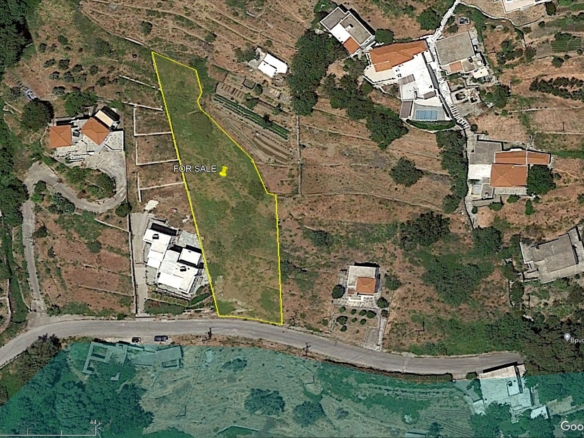 Land 1850.32 m2 buildable with a nice far sea view