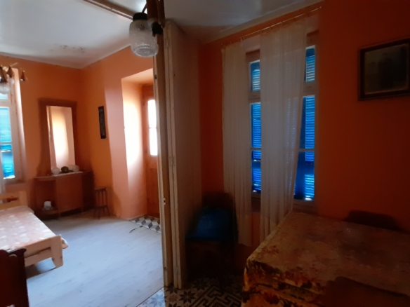 Andros-Apikia. House 280.49 m2 on 835.44 m2 land, with irrigation water, cistern and seaview.