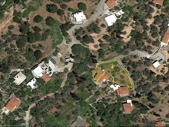Andros-Apikia. House 280.49 m2 on 835.44 m2 land, with irrigation water, cistern and seaview.