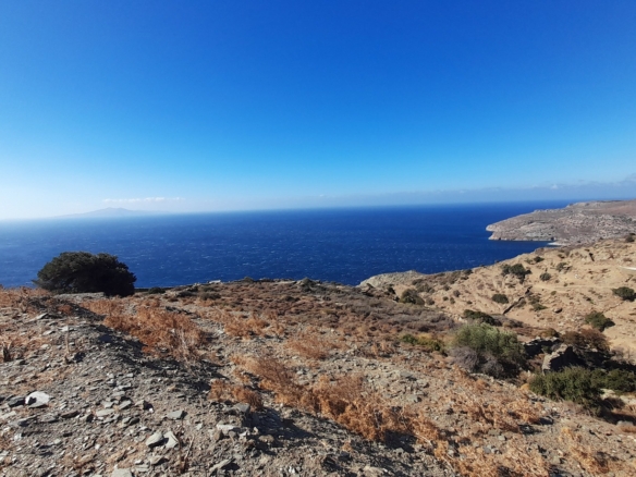 Καπαριά. Περιοχή Πλάκα. Αγροτεμάχιο 9.839,70 m2 με ωραία θέα θάλασσα.