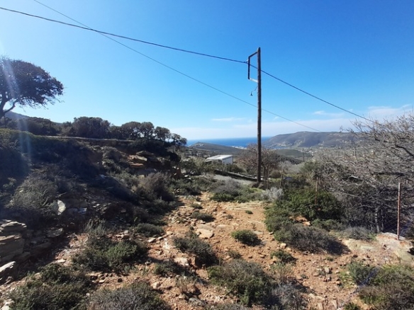 Ano Gavrio. Land 2,058 m2 buildable, with sea view.