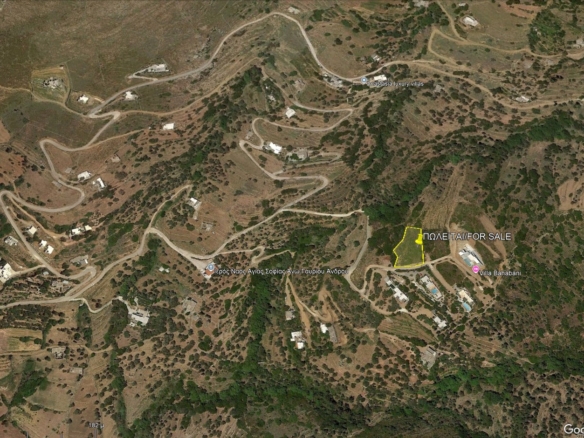 Ano Gavrio. Land 2,058 m2 buildable, with sea view.