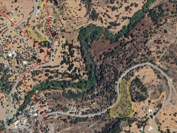 Στο δρόμο Μεσαριά-Φάλλικα. Αγροτεμάχιο 5.702 m2 οικοδομήσιμο με ελιές.